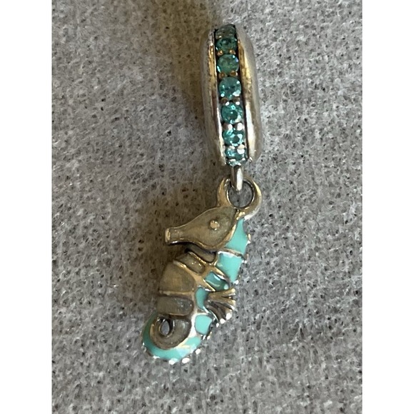 Pandora Jewelry - Pandora ALE 925 Sterling Silver Tropical Seahorse Enamel Dangle Charm